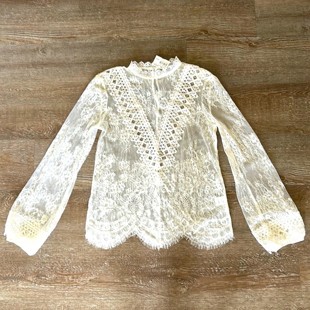 ENDLESS ROSE LACE BLOUSE